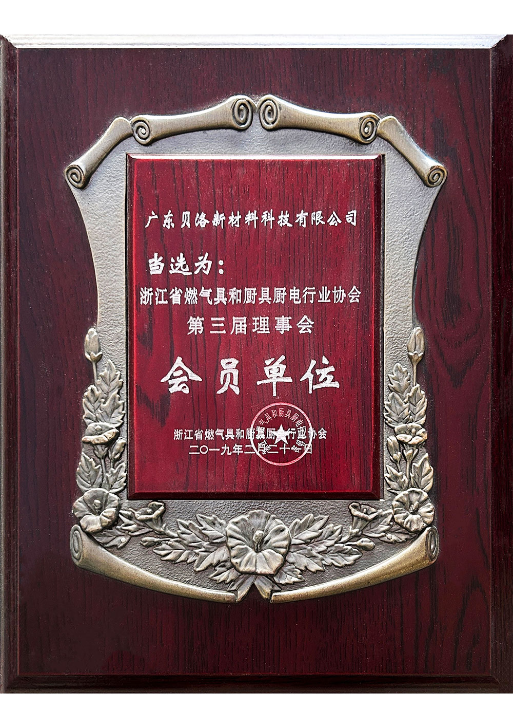 浙江省燃气具和厨具厨电行业协会第三届理事会会员单位 201902